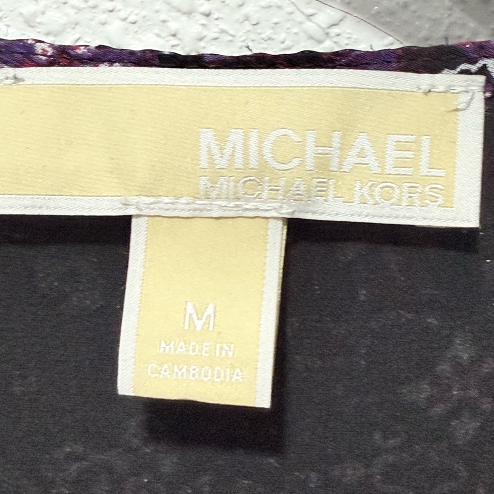 Michael Kors Patchwork Georgette Ruffled Wrap Dre… - image 3